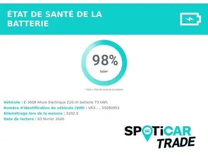 PEUGEOT 3008 210 ch 73 kWh Allure