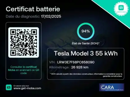 TESLA MODEL 3 AUTONOMIE STANDARD PLUS RWD